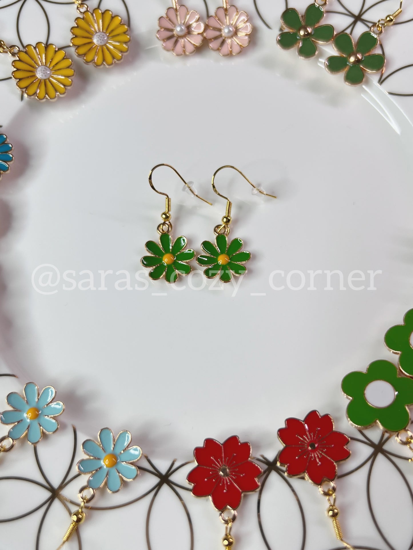 Spring Floral Dangles