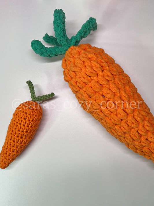 Simple Carrot Crochet Pattern PDF