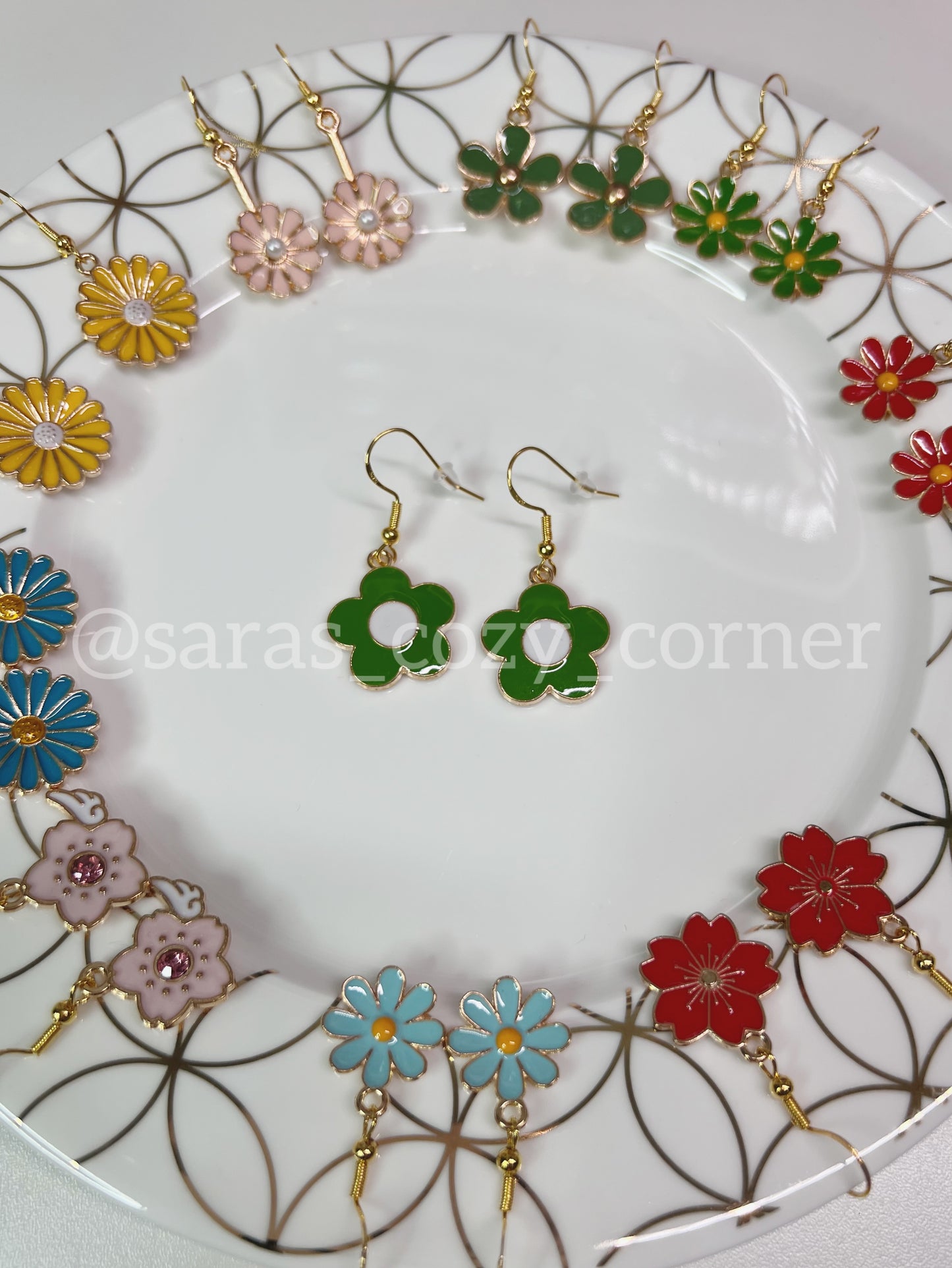 Spring Floral Dangles