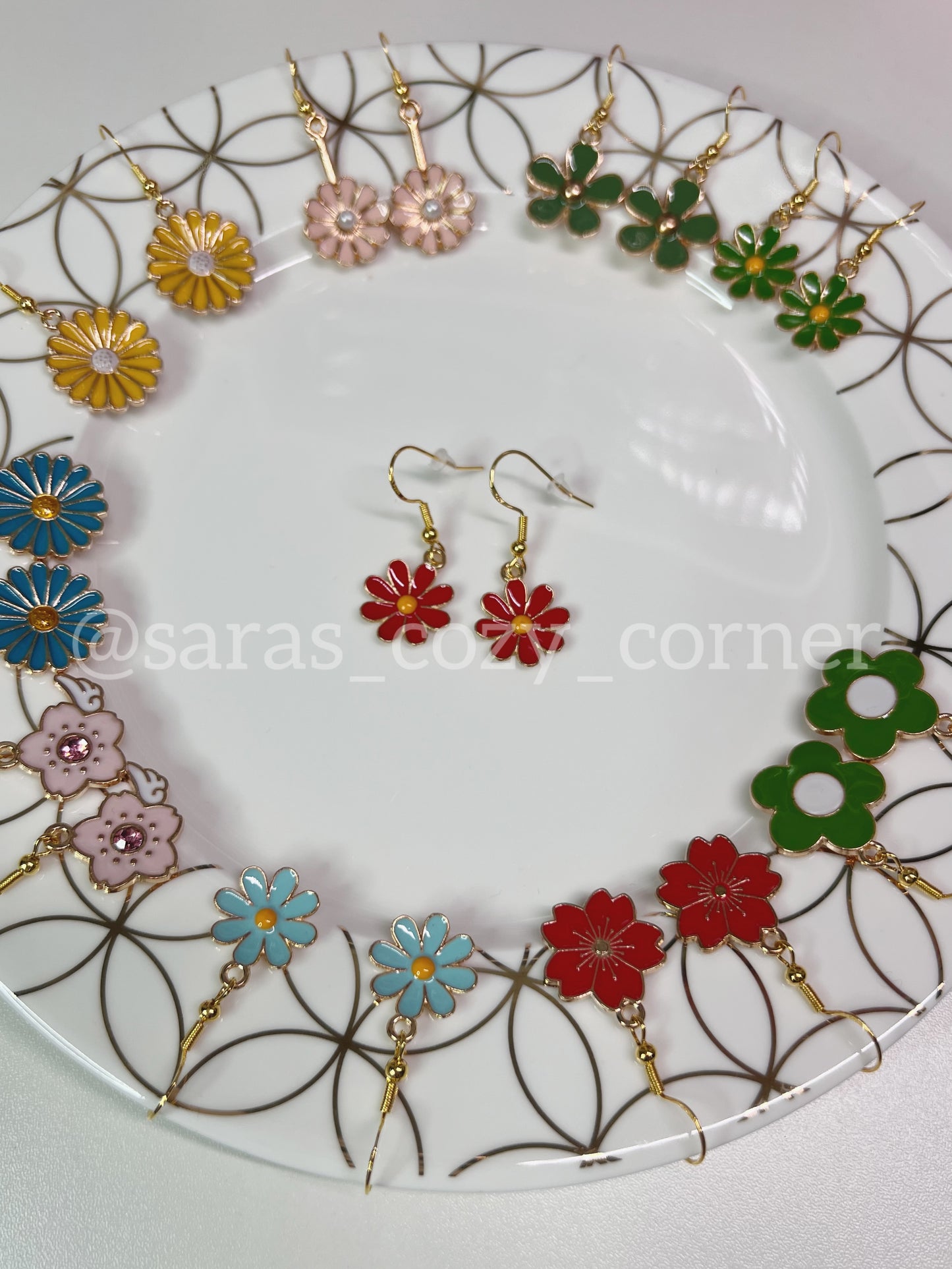 Spring Floral Dangles