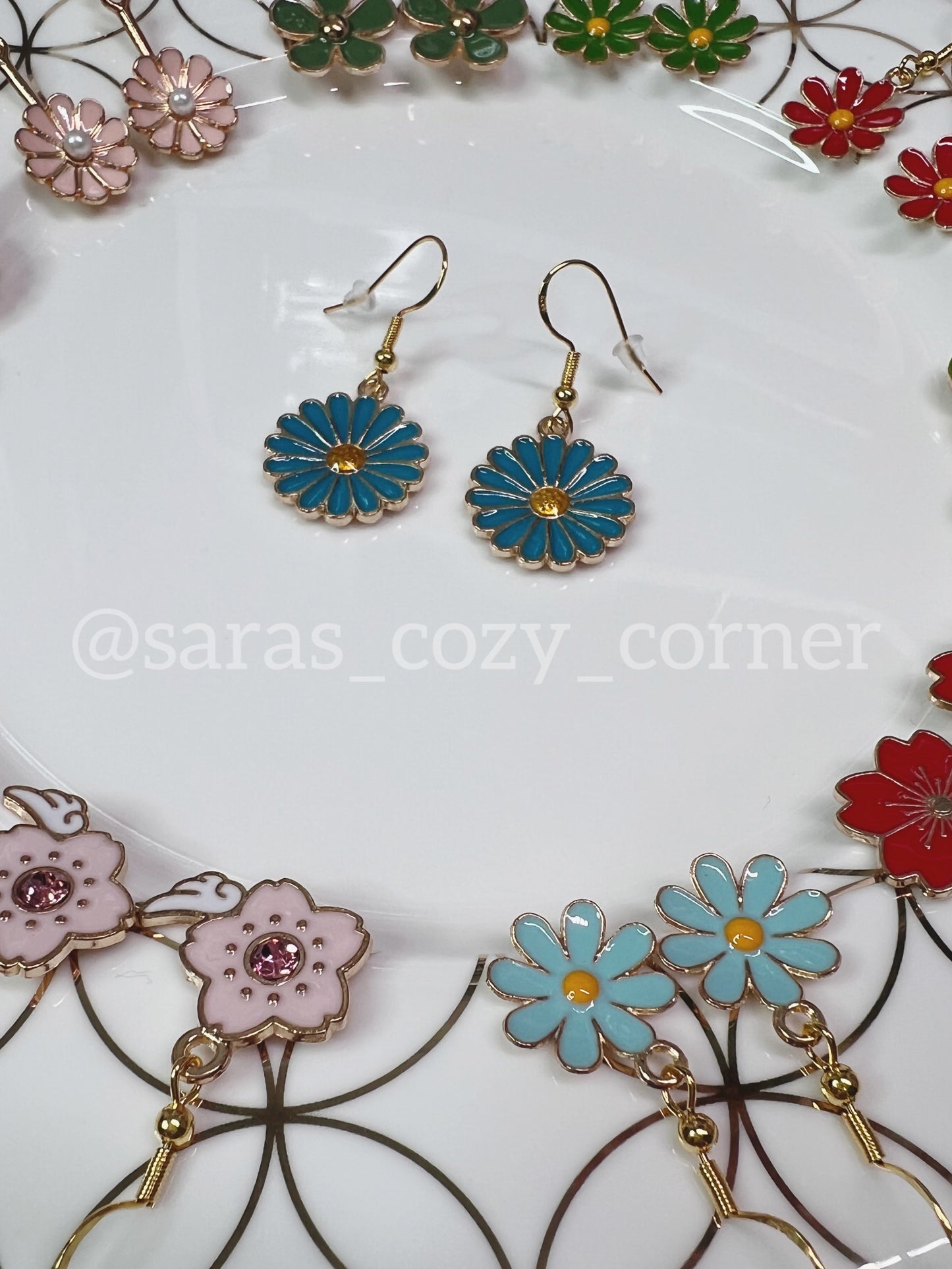 Spring Floral Dangles